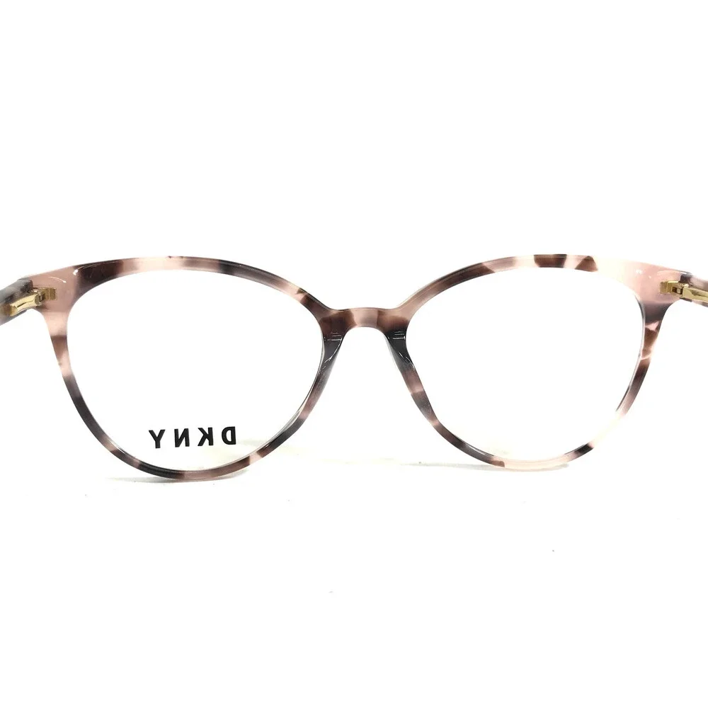 DKNY Eyeglasses Frames DK5003 265 Pink Tortoise Cat Eye Full Rim 53-16-135
